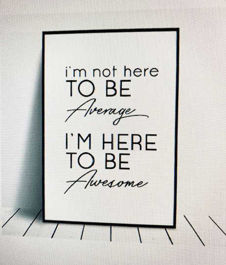 Awesome quote in frame