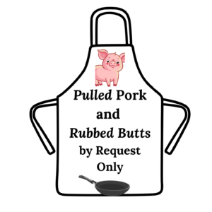 Pullled pork apron art