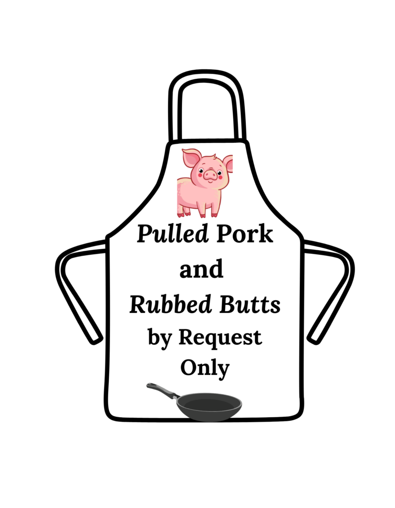 Pullled pork apron art